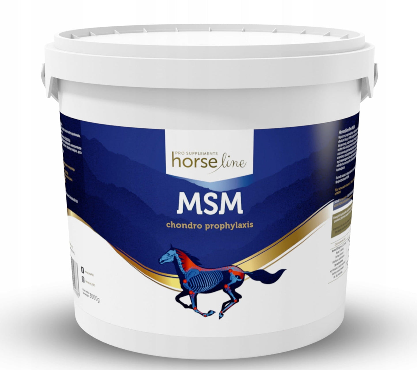 HorseLine MSM Chondro Prophylaxis Wzmocnienie i ochrona aparatu ruchu 3000g - Cavalo