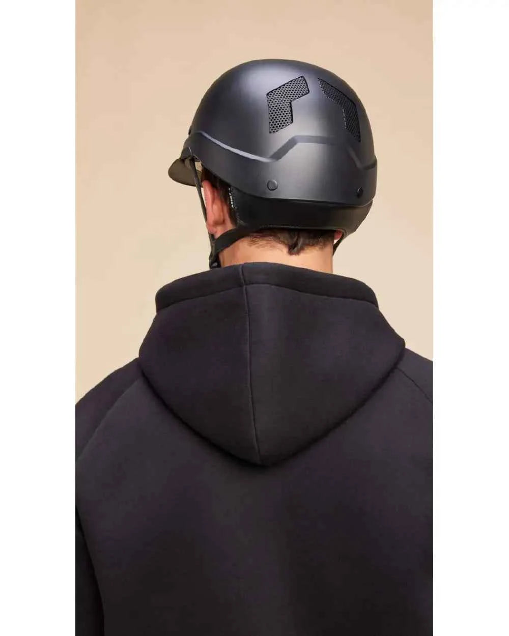 Kask jeździecki Flex-on Armet czarny z daszkiem