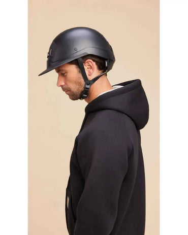 Kask jeździecki Flex-on Armet czarny z daszkiem