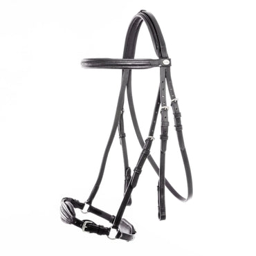 Ogłowie skórzane hanowerskie Levana Kavalkade - Cavalo