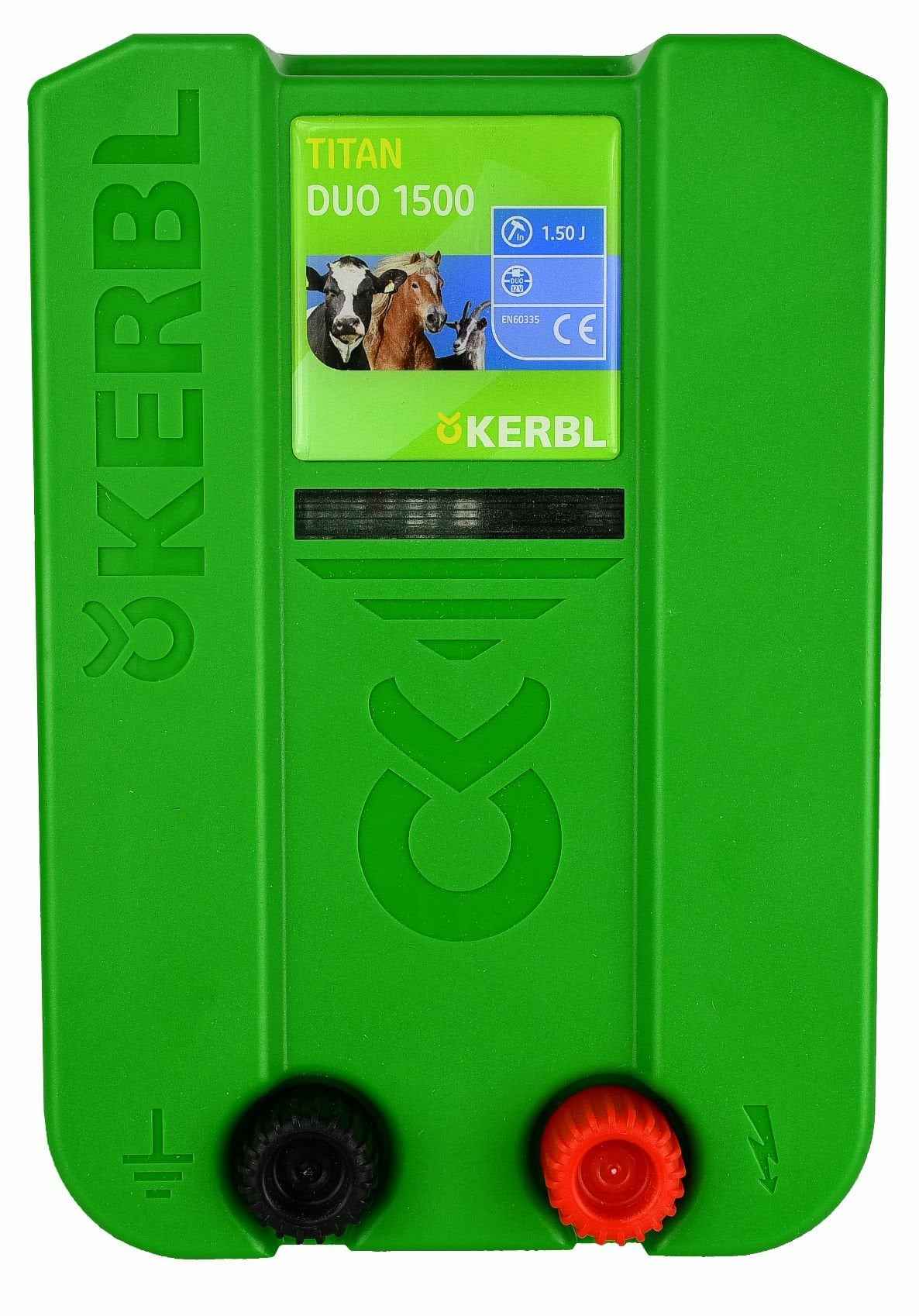 Elektryzator uniwersalny TITAN DUO 1500, dla koni, bydła i małych zwierząt, 1,5 J, Kerbl