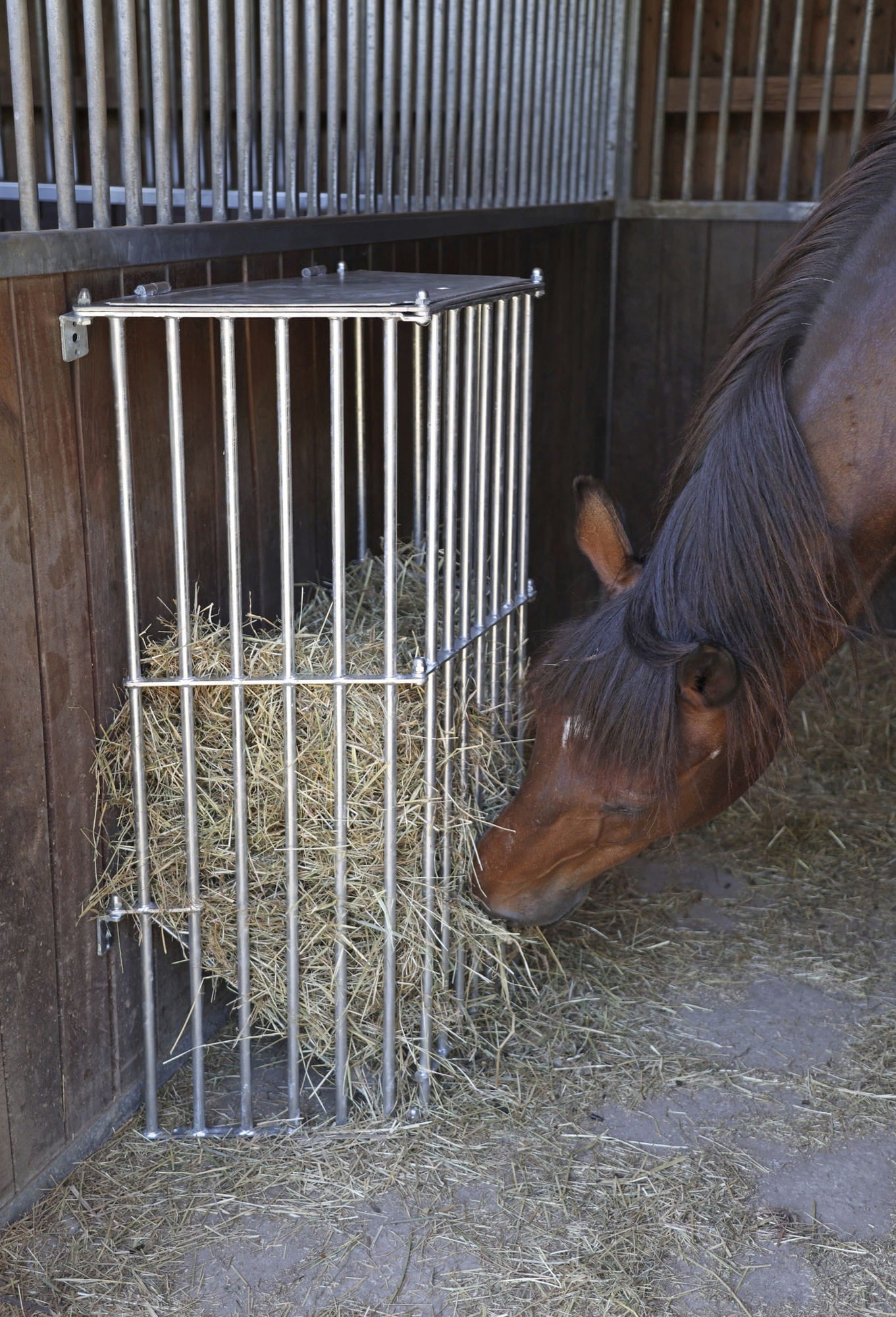 Paśnik ścienny na siano dla konia Slow Feed Plus 81 cm x 41 cm x 114 cm Kerbl - Cavalo