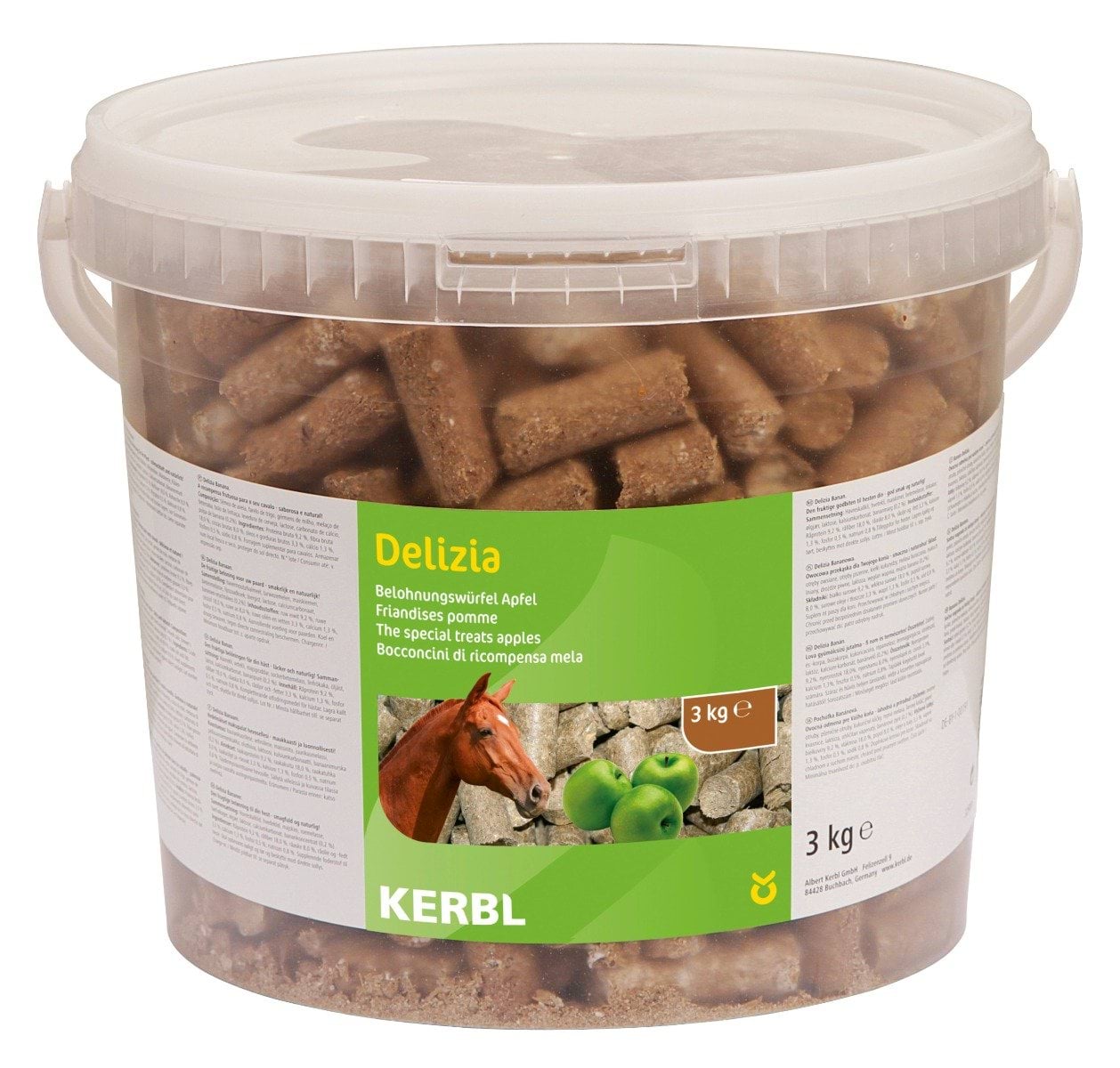 Smakołyki dla konia Delizia Classic, jabłko, 3 kg, Kerbl - Cavalo