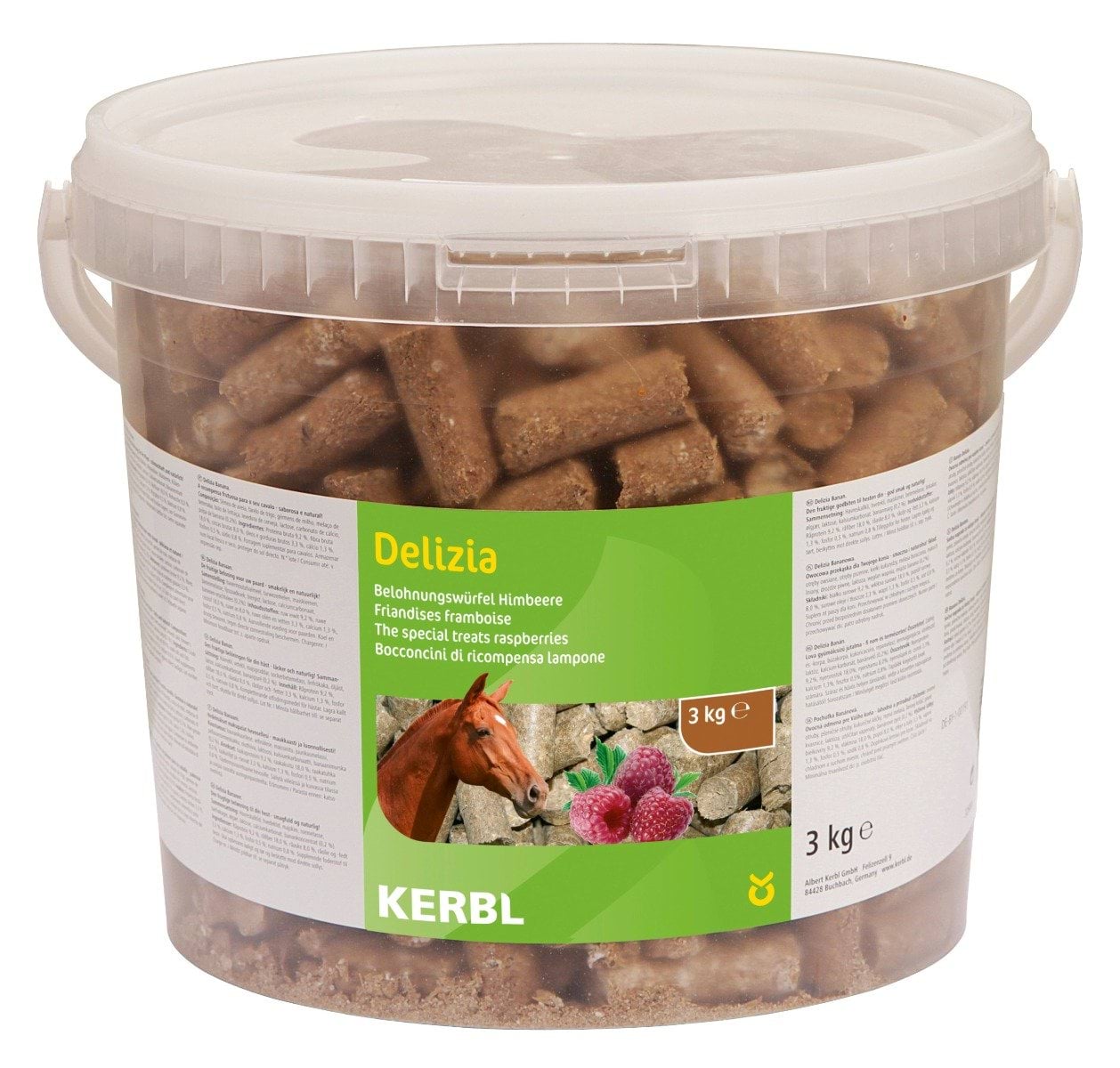 Smakołyki dla konia Delizia Classic, malina, 3 kg, Kerbl - Cavalo