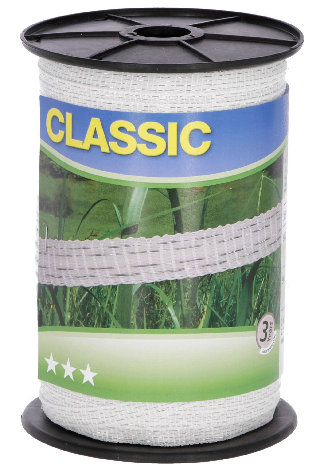 Taśma ogrodzeniowa CLASSIC, 200m x 10mm, biała, Kerbl - Cavalo