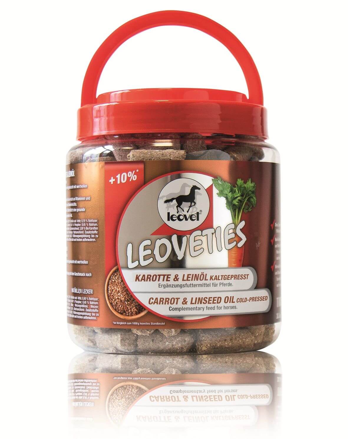 Leoveties Carrot Linseed Oil smaczki dla konia 1100g