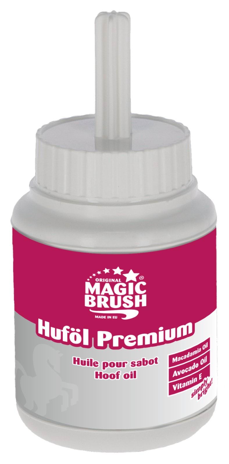 Olej do kopyt dla konia Premium, z pędzelkiem, 425 ml, MagicBrush - Cavalo