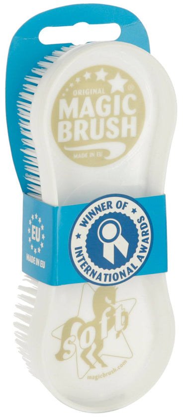 Szczotka dla konia Soft, biała lilia, MagicBrush - Cavalo