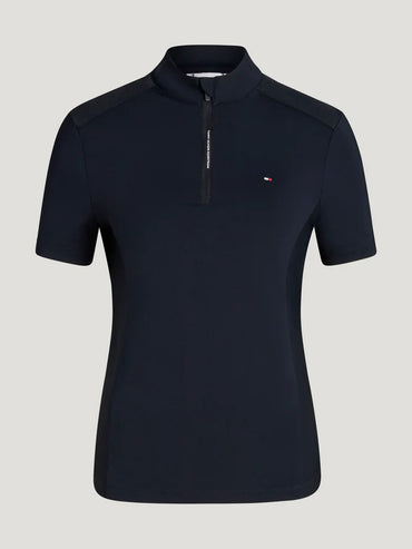 Koszulka Tommy Hilfiger Palma 1/4 Zip Desert Sky