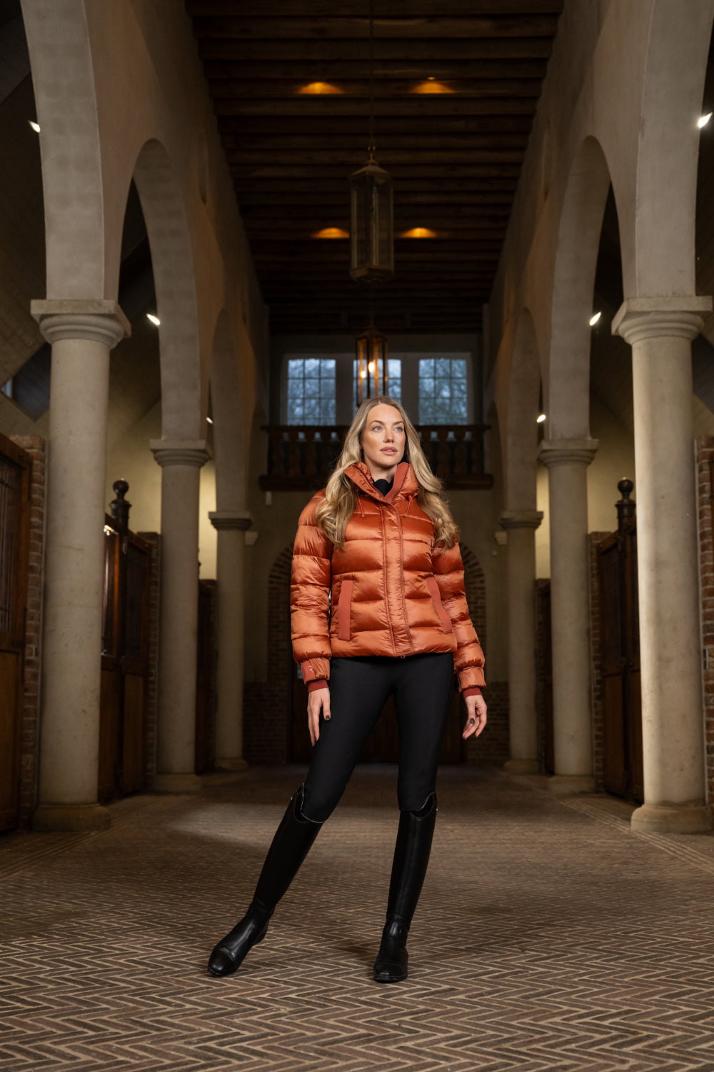 Pikeur Bryczesy zimowe damskie LINETT TI.SD 6555 z wysokim stanem A/W 2025 Black
