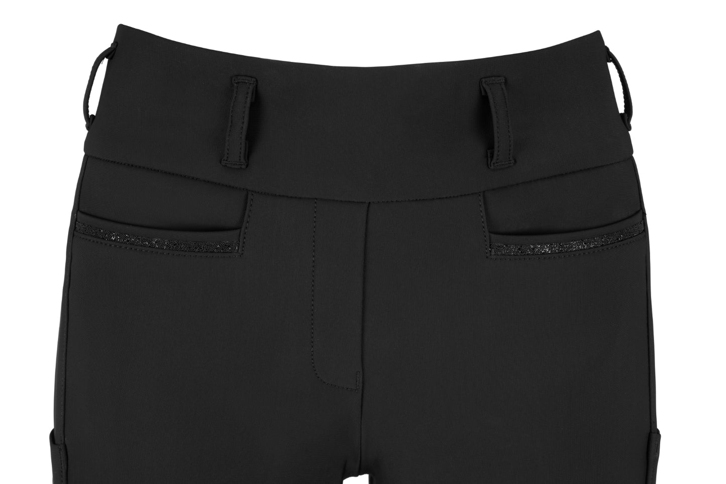 Pikeur Bryczesy zimowe damskie LINETT TI.SD 6555 z wysokim stanem A/W 2025 Black