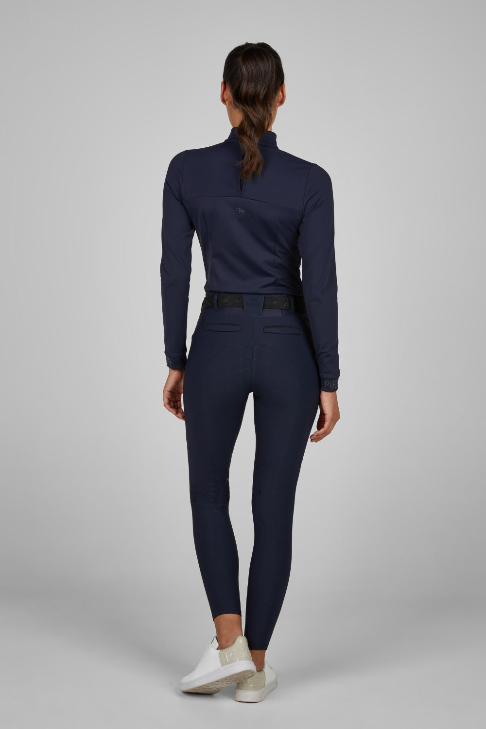 Pikeur Bryczesy zimowe damskie LINETT TI.SD 6555 z wysokim stanem A/W 2025 Black