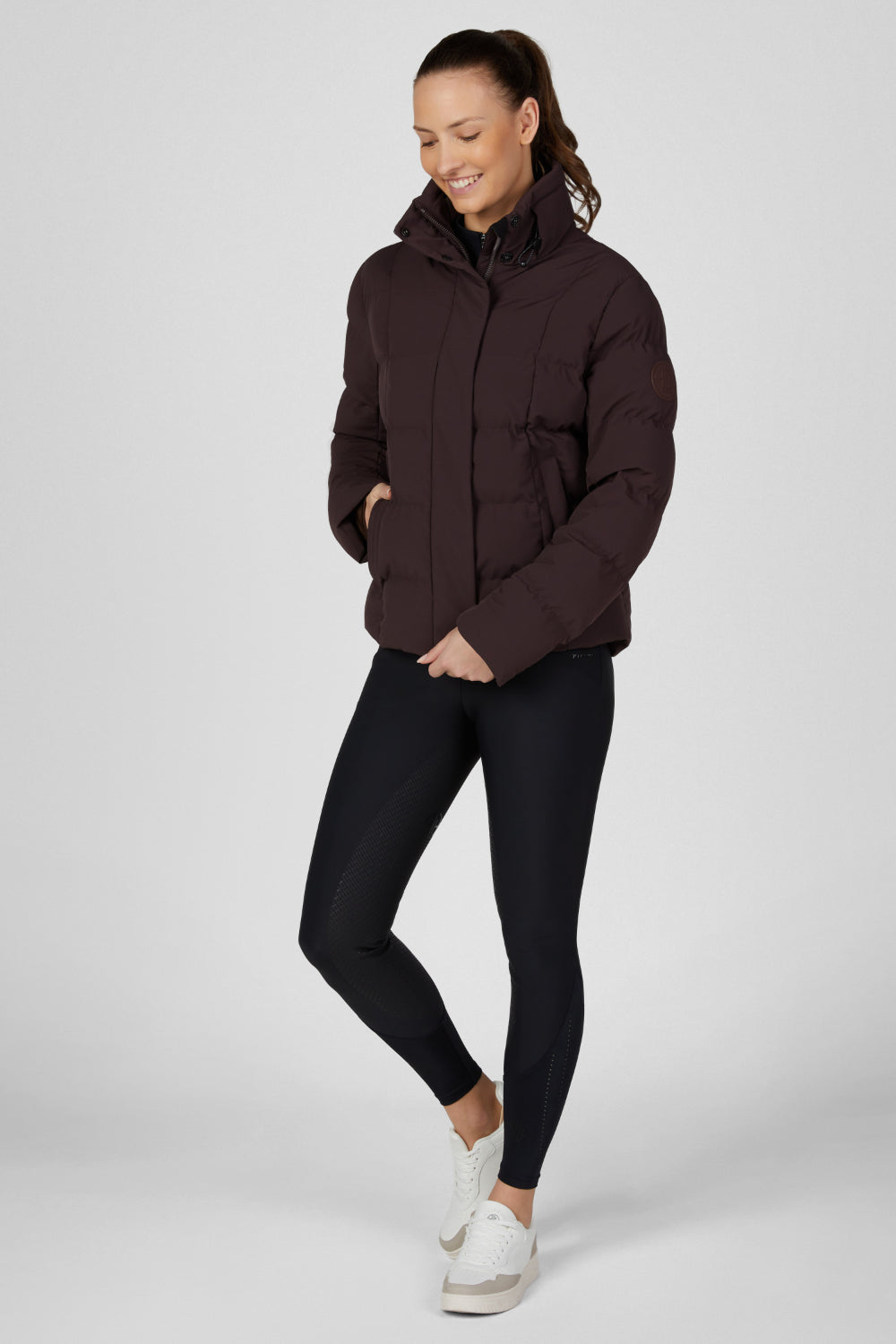 Pikeur A/W 26 Kurtka ocieplana ze stójką damska chocolate brown