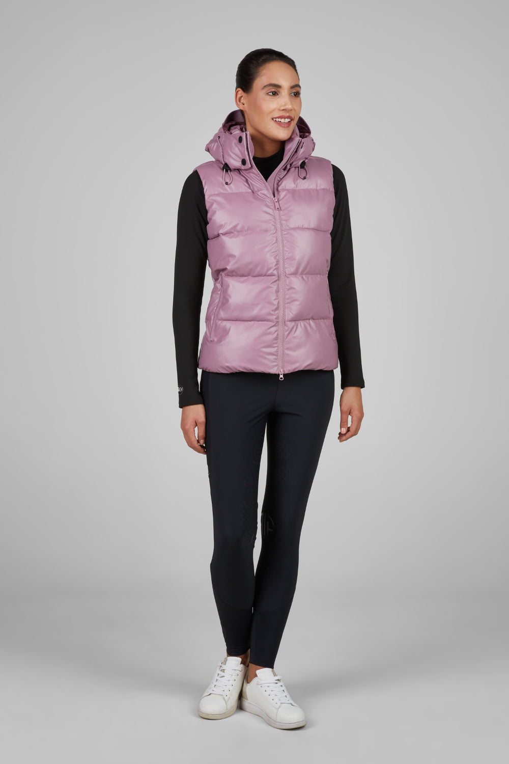Pikeur Kamizelka QUILTED VEST 8004 Athleisure A/W 2025 Berry Blush - Cavalo