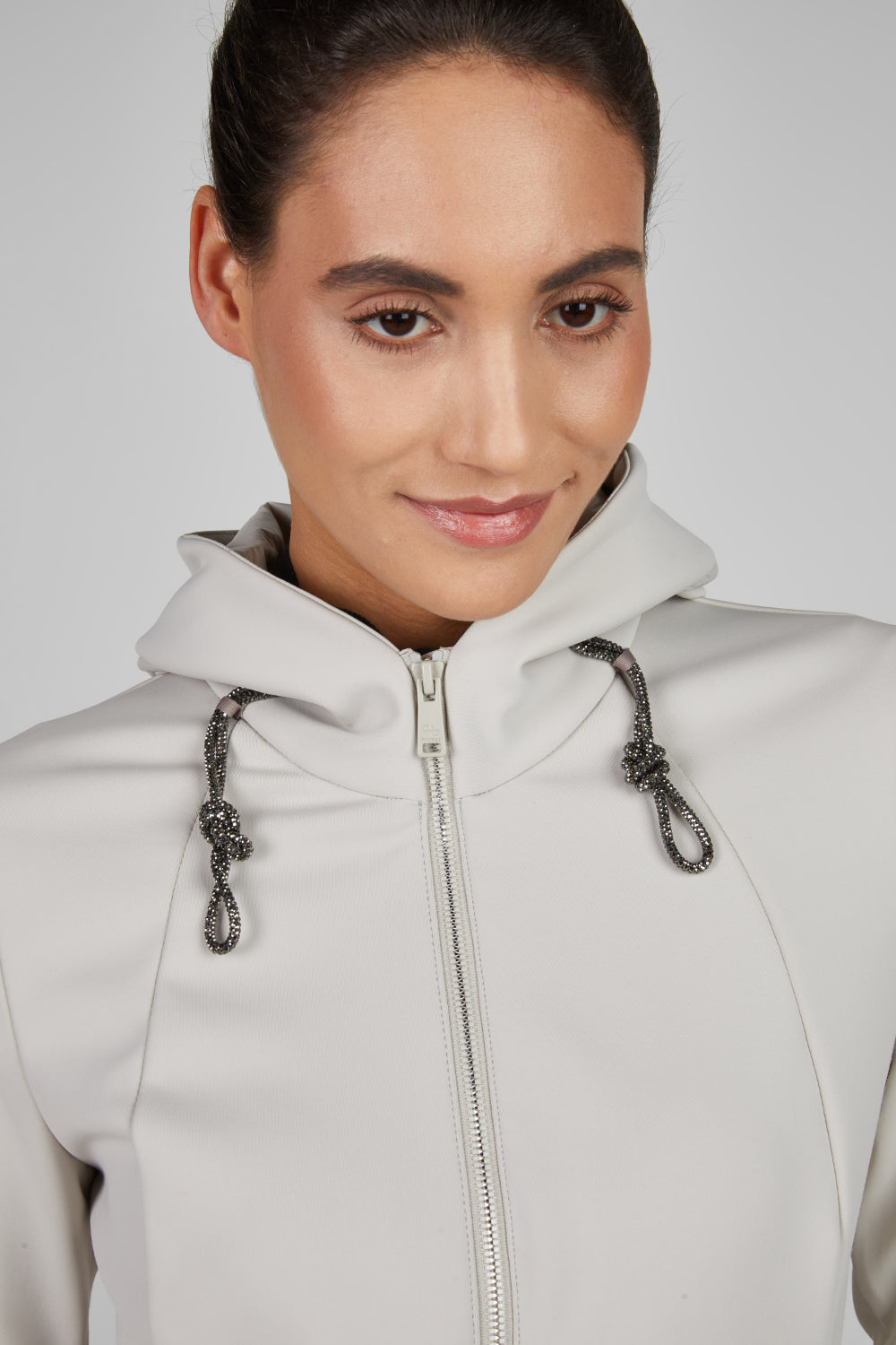 Pikeur Bluza z kapturem Fleece Jacket 8045 Selection A/W 2025 Black - Cavalo