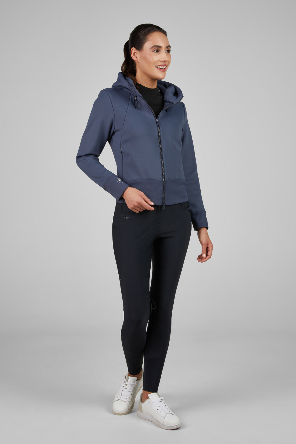 Pikeur Bluza z kapturem Fleece Jacket Athleisure 8046 A/W 2025 Berry Blush
