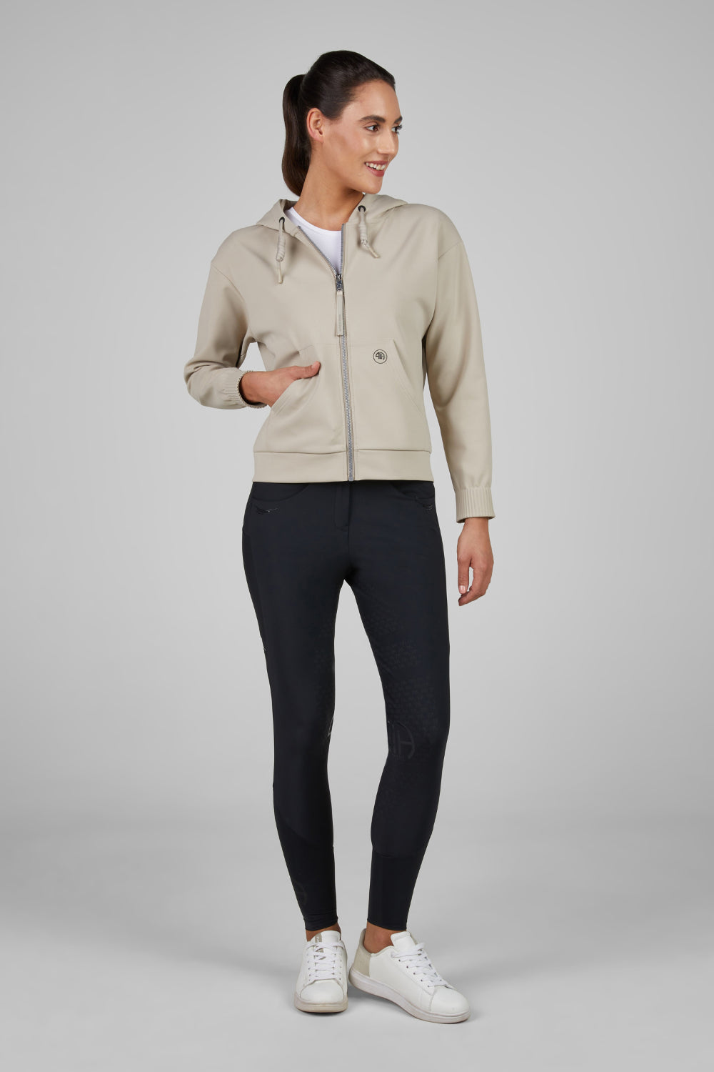 Pikeur Bluza z kapturem HOODY Jacket Athleisure 8282 A/W 2025 Almond