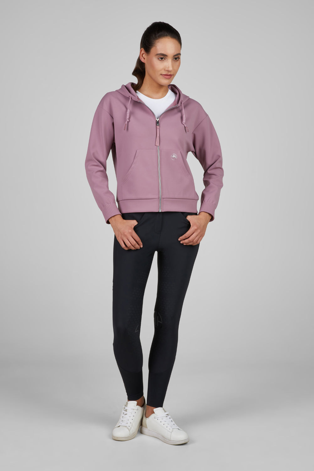 Pikeur Bluza z kapturem HOODY Jacket Athleisure 8282 A/W 2025 Berry Blush