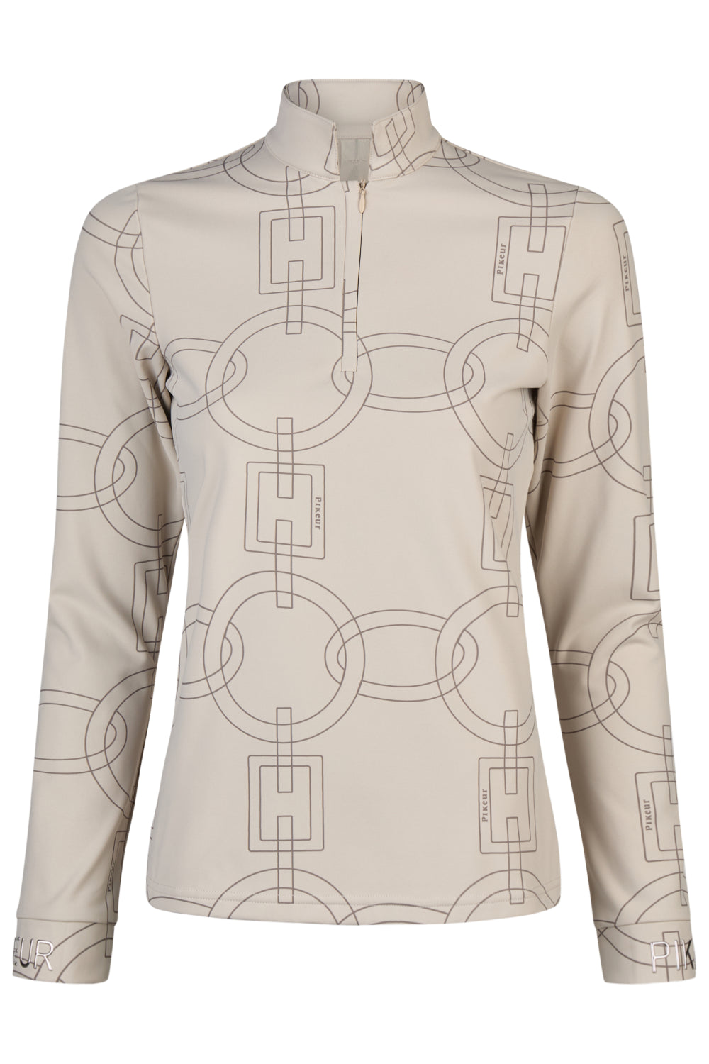 Pikeur koszulka funkcyjna ZIP SHIRT 8284 Selection A/W 2025 Slate Brown - Cavalo