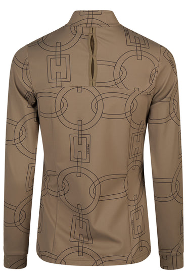 Pikeur koszulka funkcyjna ZIP SHIRT 8284 Selection A/W 2025 Slate Brown - Cavalo