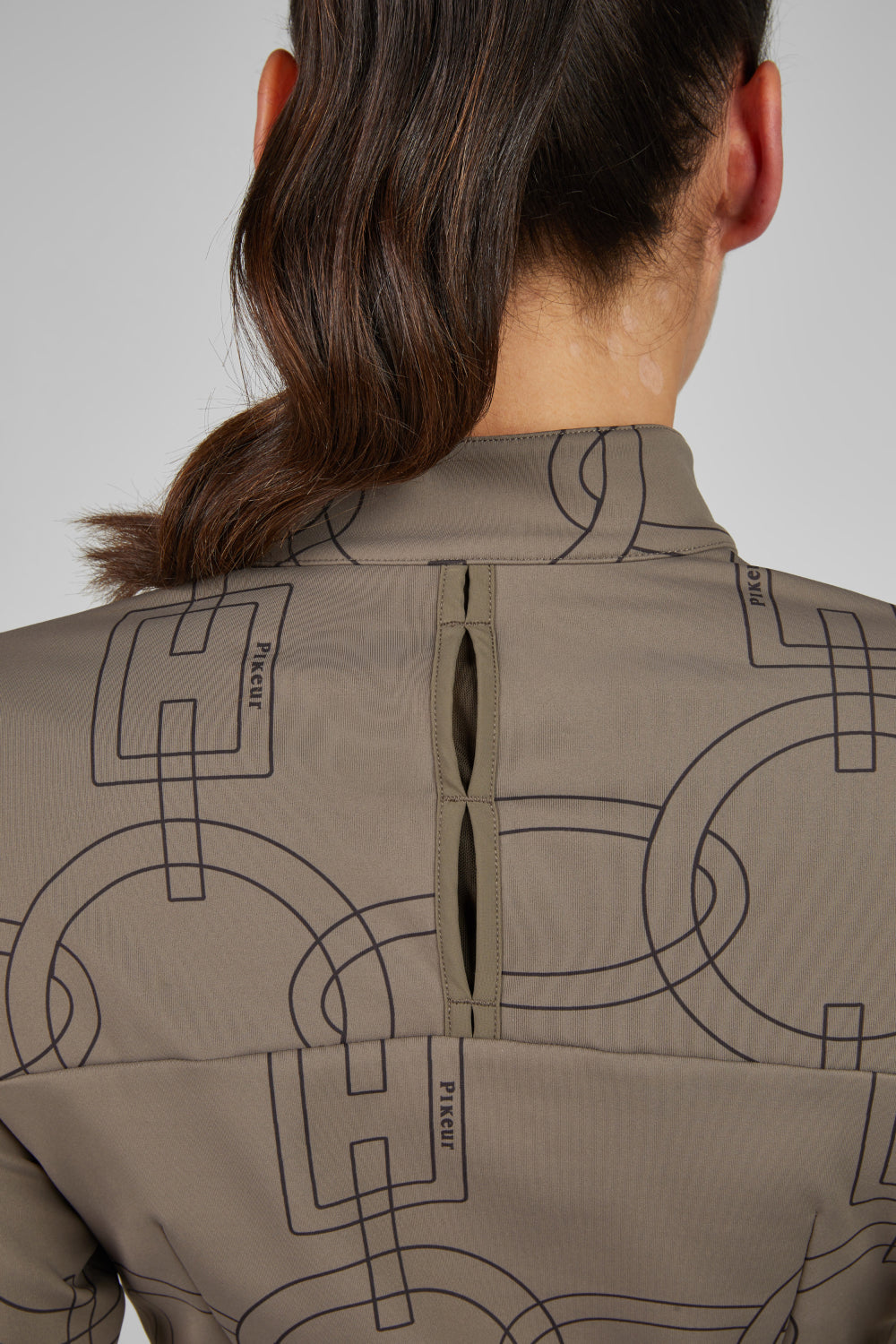 Pikeur koszulka funkcyjna ZIP SHIRT 8284 Selection A/W 2025 Slate Brown - Cavalo