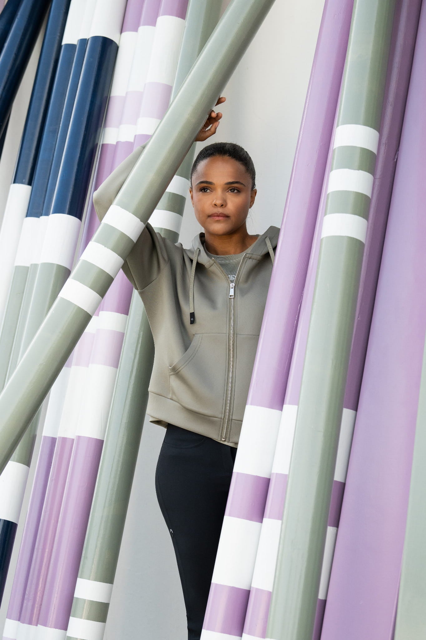 Bluza jeździecka z kapturem Hoody Athleisure 7281 Pikeur Light Moos SS 2025 - Cavalo