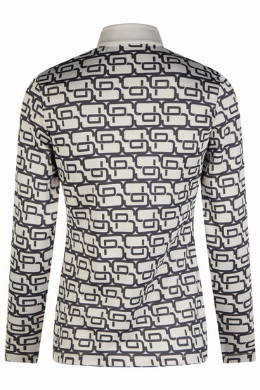 Bluzka Pikeur Icon Latte/Black 6272 Sport - Cavalo