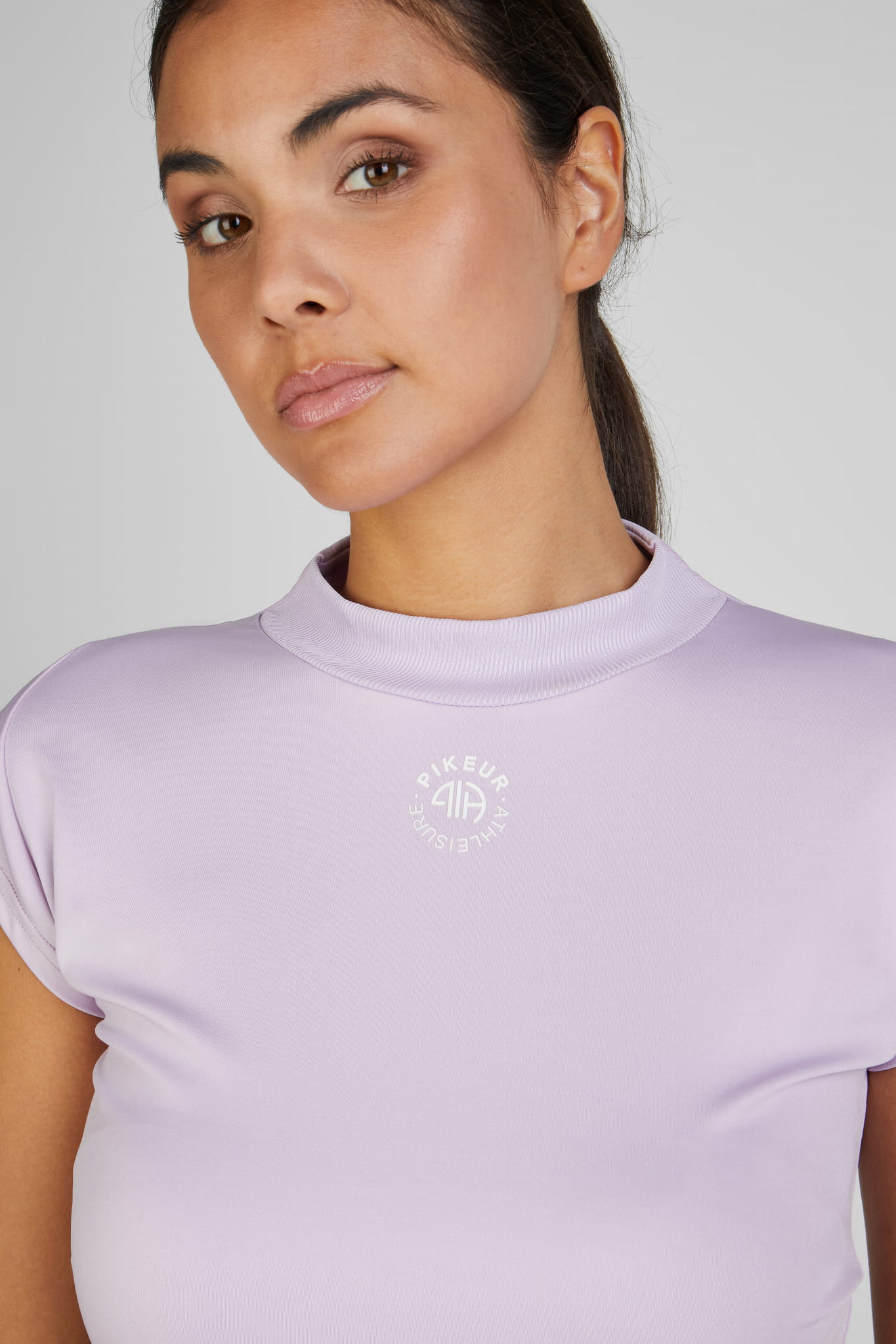 Koszulka damska T-shirt Cropped 7219 Athleisure Lavender Blush S/S 2025 - Cavalo