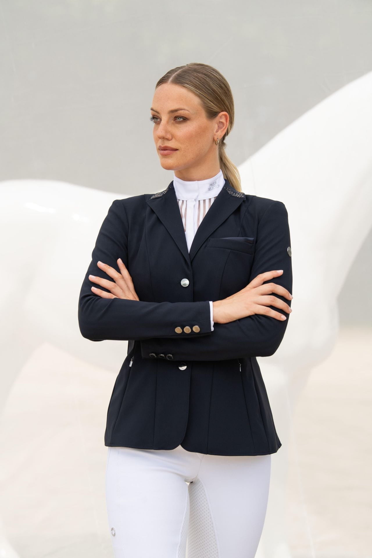 PIKEUR Damska marynarka konkursowa Selection 1521 Dark Navy SS 2024 - Cavalo