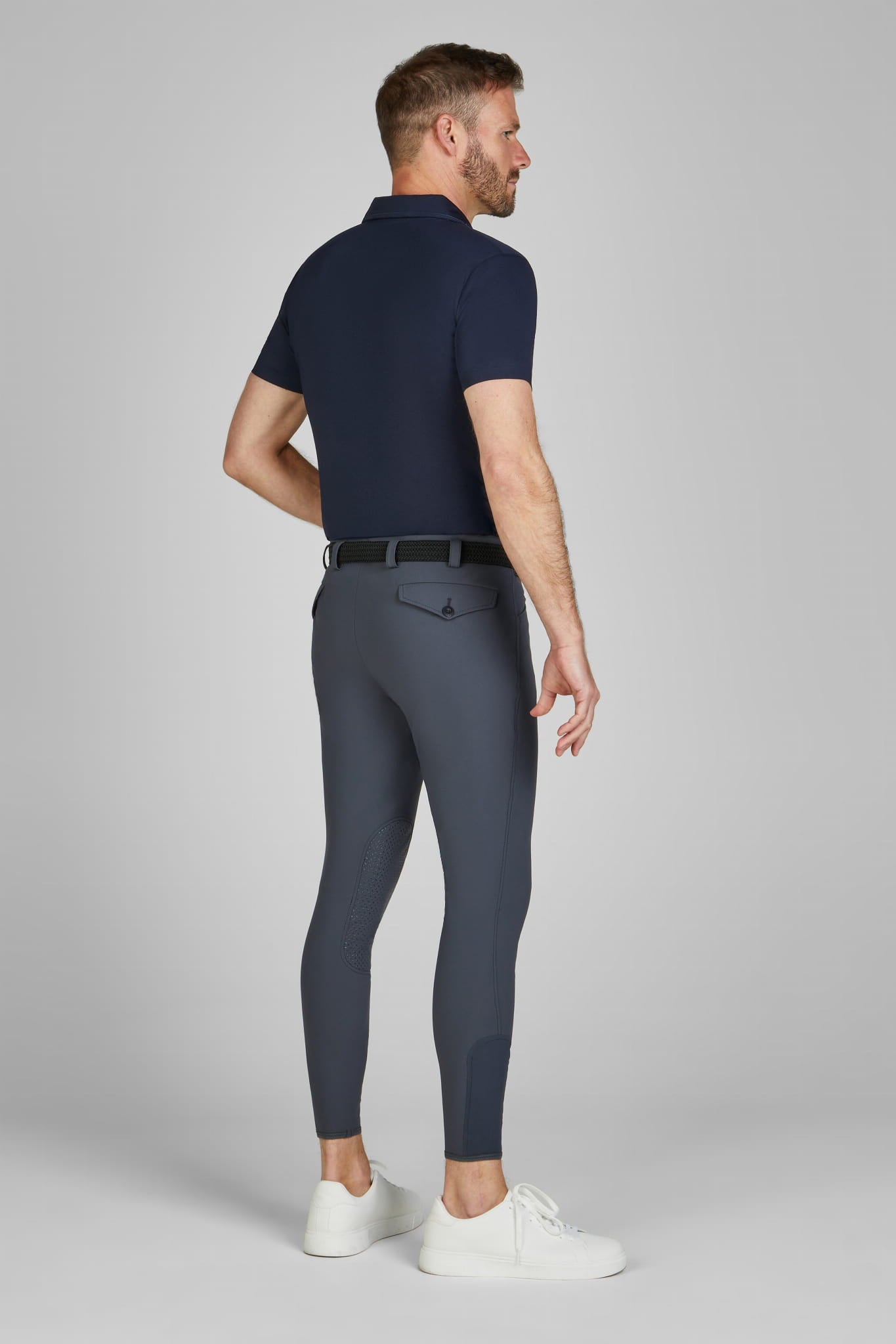 Pikeur Koszulka męska Polo funkcyjna 7249 Navy Sports S/S 2025 - Cavalo