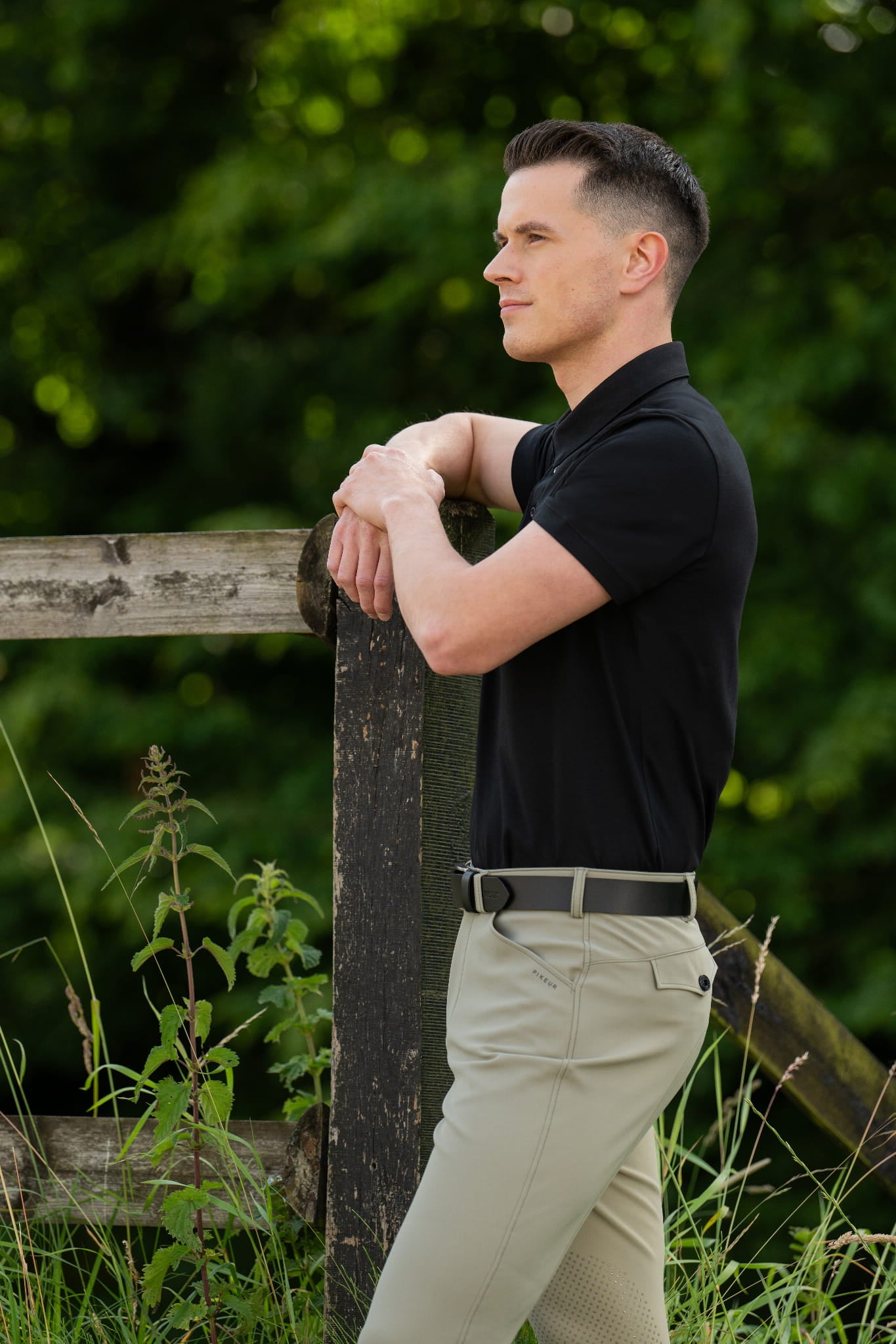 Pikeur Koszulka męska Polo funkcyjna 7249 Navy Sports S/S 2025 - Cavalo