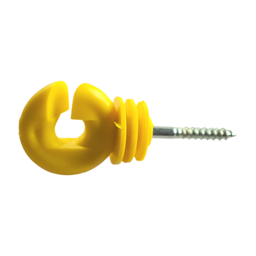 Izolator wkręcany do drewna Pomelac wiadero 150 sztuk kolor żółty - Cavalo