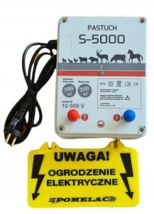 Pastuch Elektryczny Elektryzator sieciowy Pomelac S-5000 5J - Cavalo