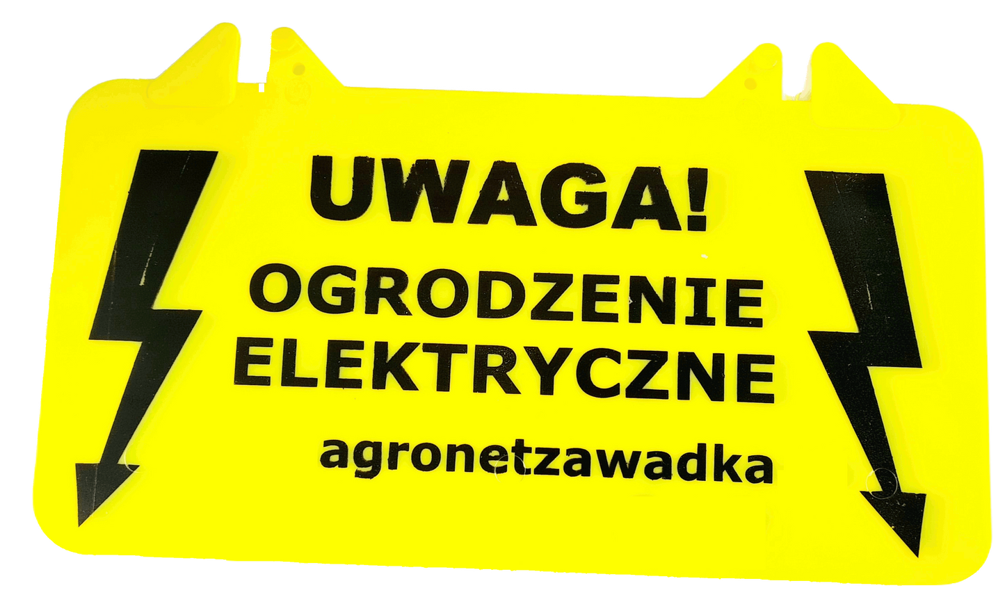 Tabliczka ostrzegawcza do ogrodzeń elektrycznych 10 x 20 cm - Cavalo