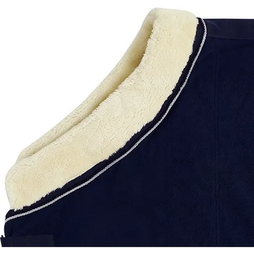 Derka polarowa z kołnierzem Schockemohle Premium Premium Faux Fur Dark Navy - Cavalo