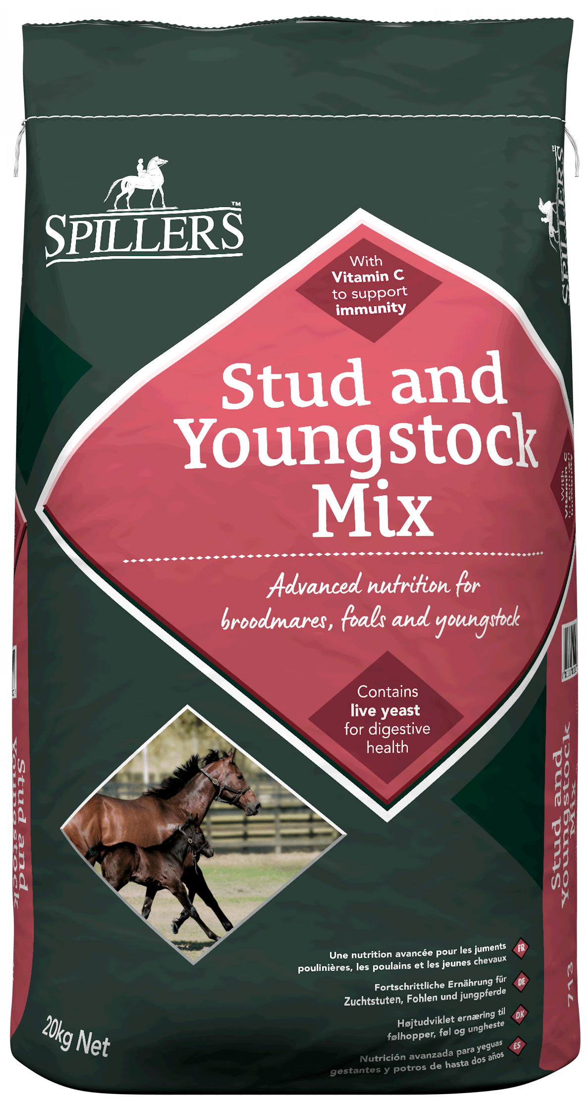 Pasza Spillers Stud & Youngstock Mix dla klaczy hodowlanych i źrebiąt 20kg - Cavalo