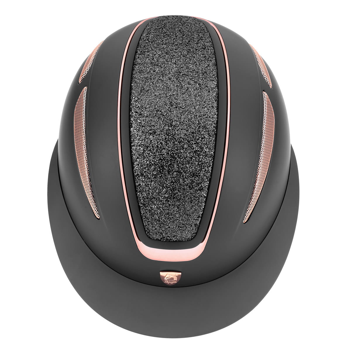 Kask jeździecki Tattini Ariete Pink Gold - Cavalo