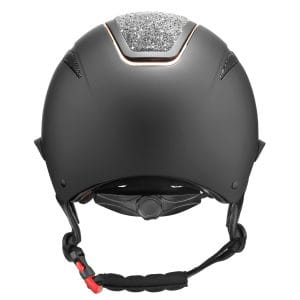 Kask jeździecki Tattini Nettuno Black + Pink Gold - Cavalo