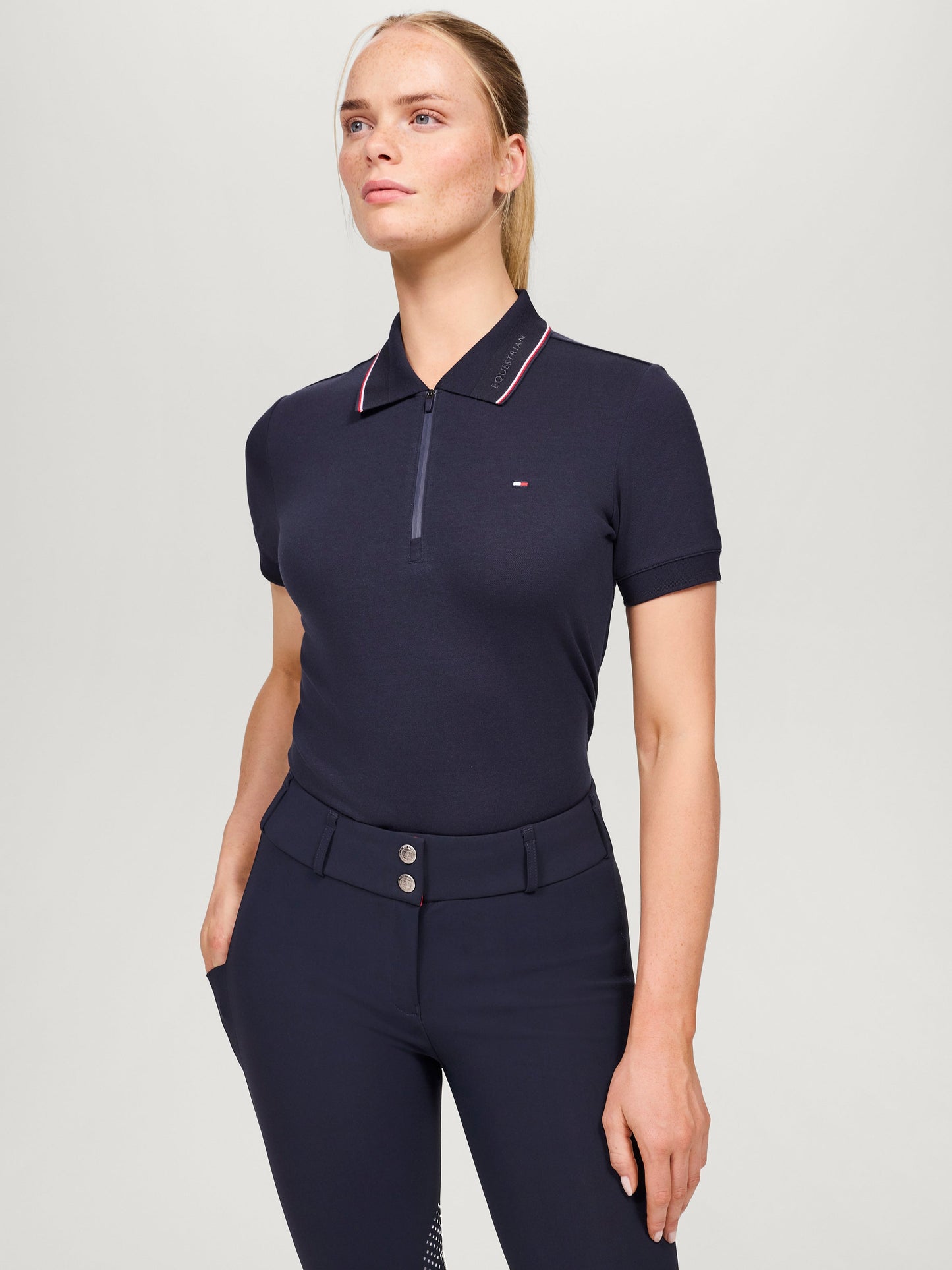 Koszulka polo Tommy Hilfiger Camden z zamkiem I krótkim rękawem - Cavalo