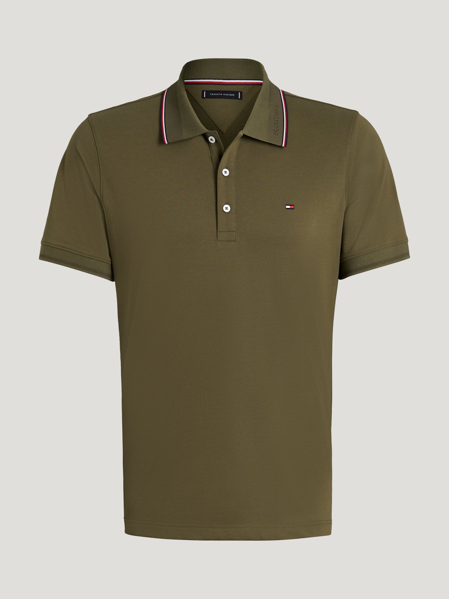 Koszulka polo Tommy Hilfiger Harrison Pique z krótkim rękawem DESERT SKY - Cavalo