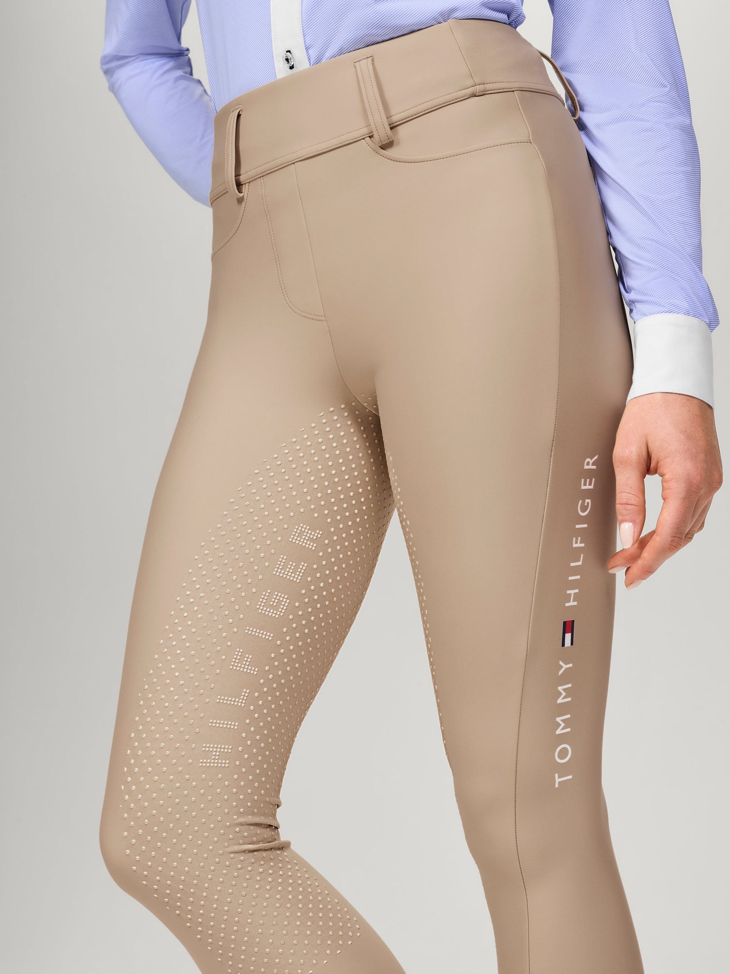 Legginsy całoroczne Tommy Hilfiger Equestrian Highland pełny lej - Cavalo