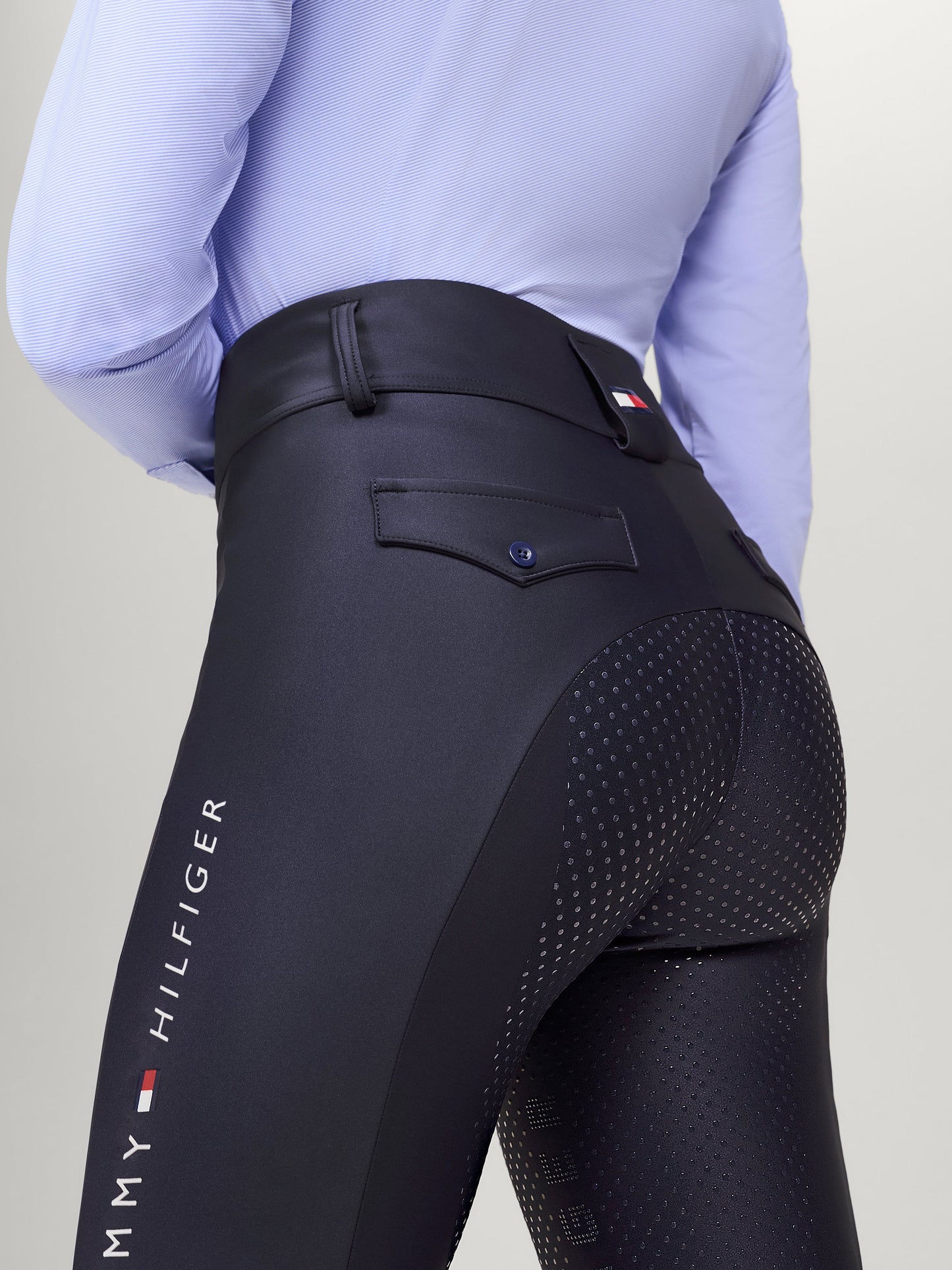 Legginsy całoroczne Tommy Hilfiger Equestrian Highland pełny lej - Cavalo