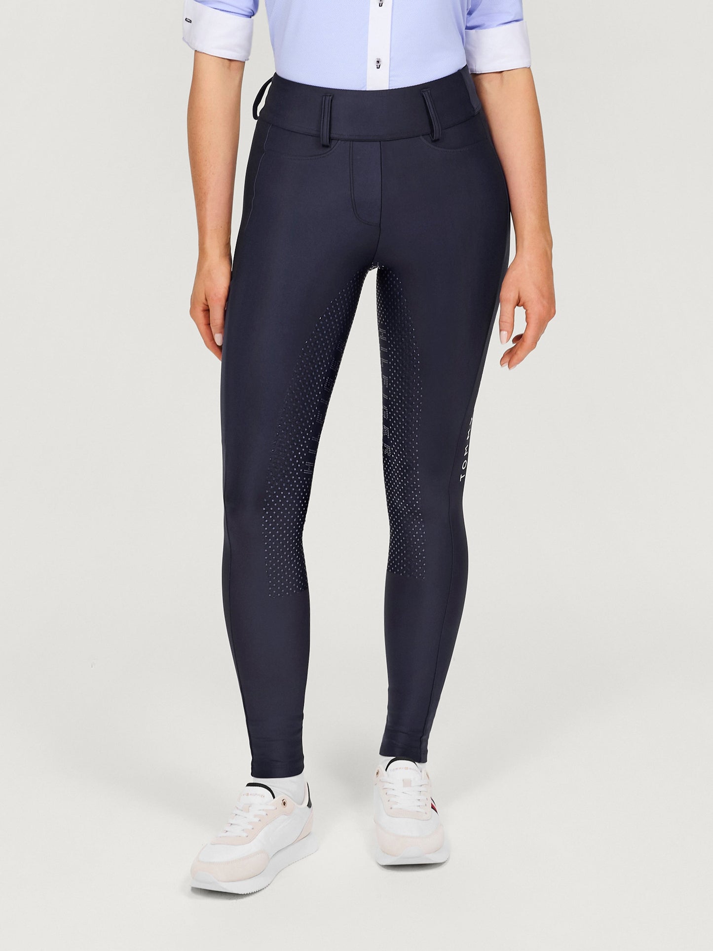 Legginsy całoroczne Tommy Hilfiger Equestrian Highland pełny lej - Cavalo