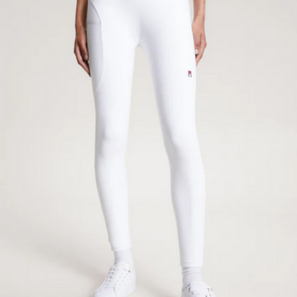 Legginsy Tommy Hilfiger Equestrian Elmira Desert Sky całoroczne pełny lej - Cavalo