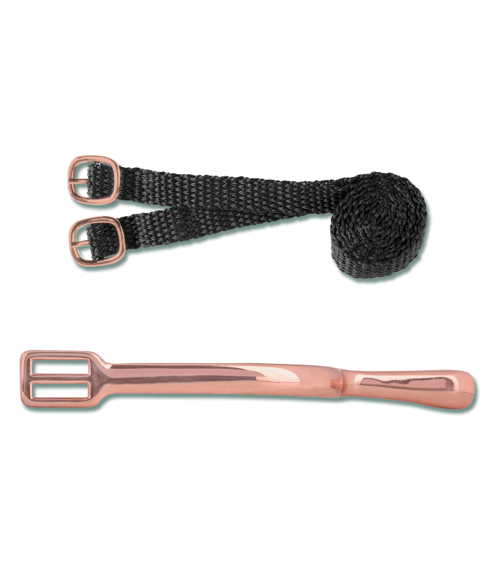 Waldhausen Ostrogi z paskami rose gold 20mm - Cavalo