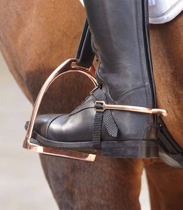 Waldhausen Ostrogi z paskami rose gold 20mm - Cavalo