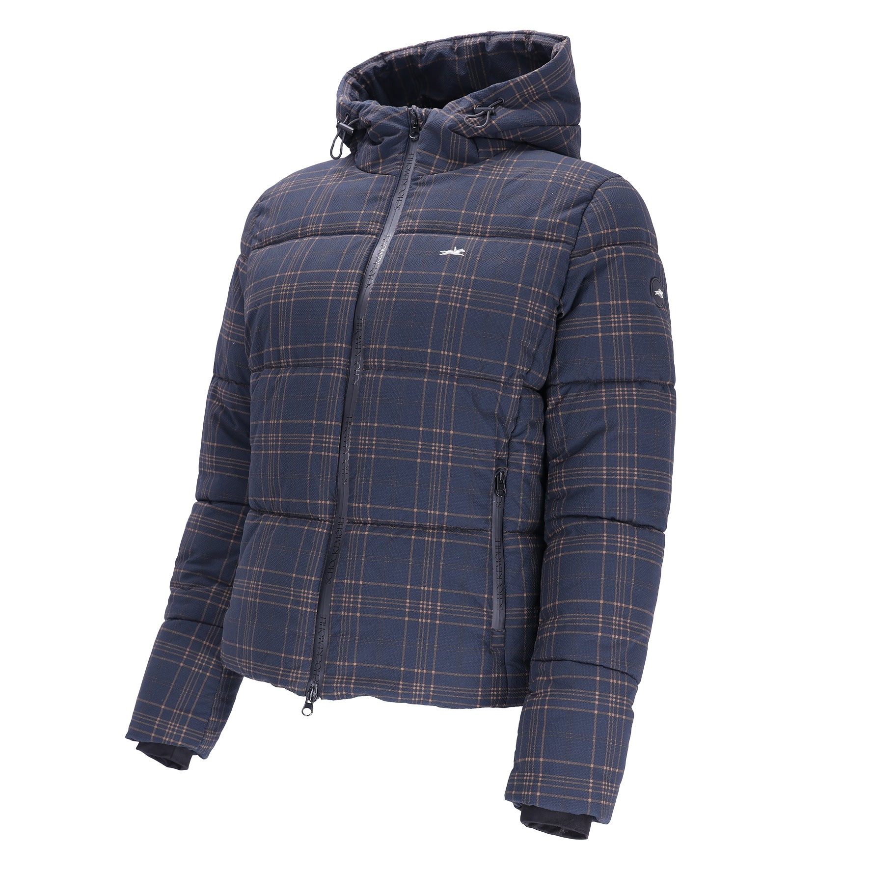 Schockemohle A/W 26 Kurtka zimowa Leni dark navy krata