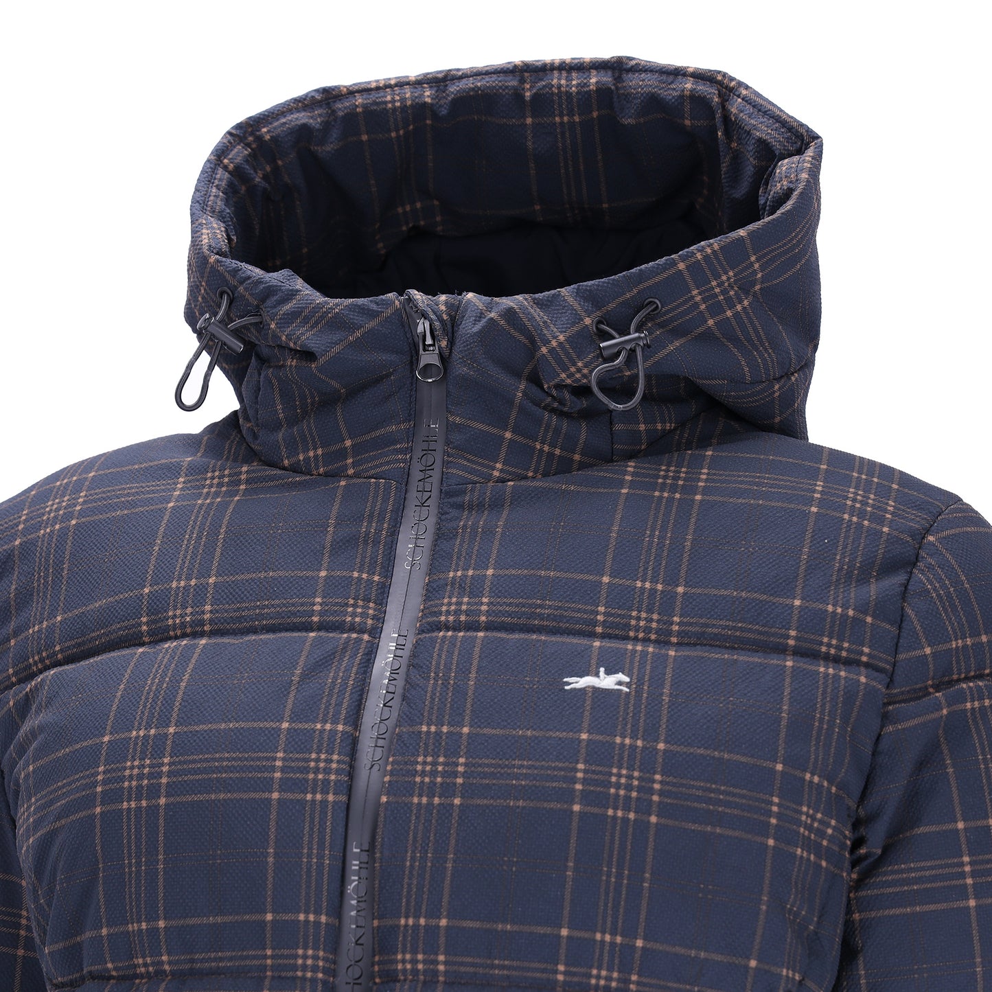 Schockemohle A/W 26 Kurtka zimowa Leni dark navy krata