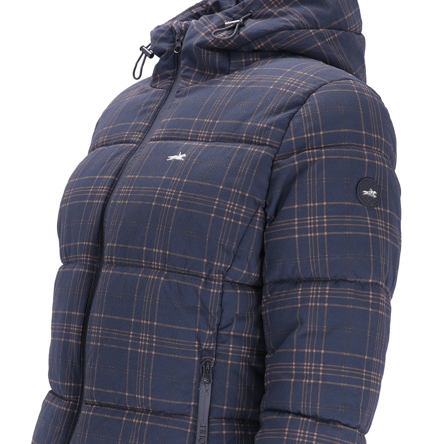 Schockemohle A/W 26 Kurtka zimowa Leni dark navy krata