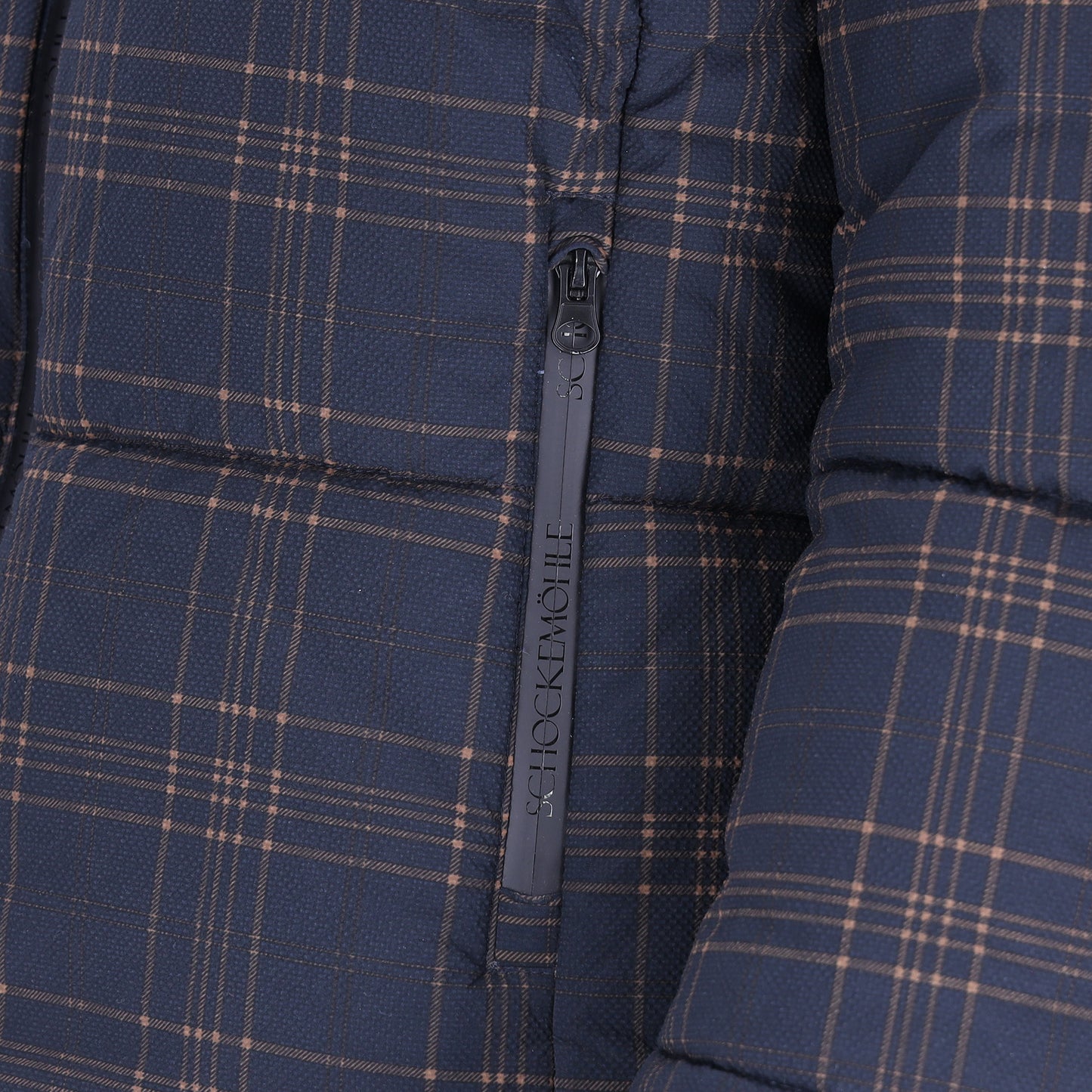 Schockemohle A/W 26 Kurtka zimowa Leni dark navy krata